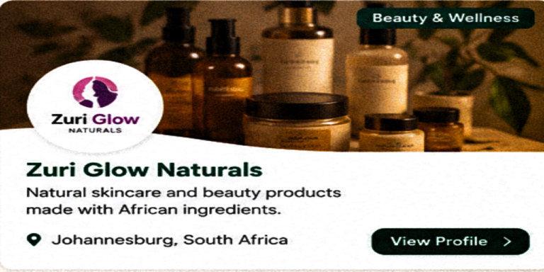 Natural African skincare and wellness products featuring organic beauty oils, creams, and herbal cosmetic solutions